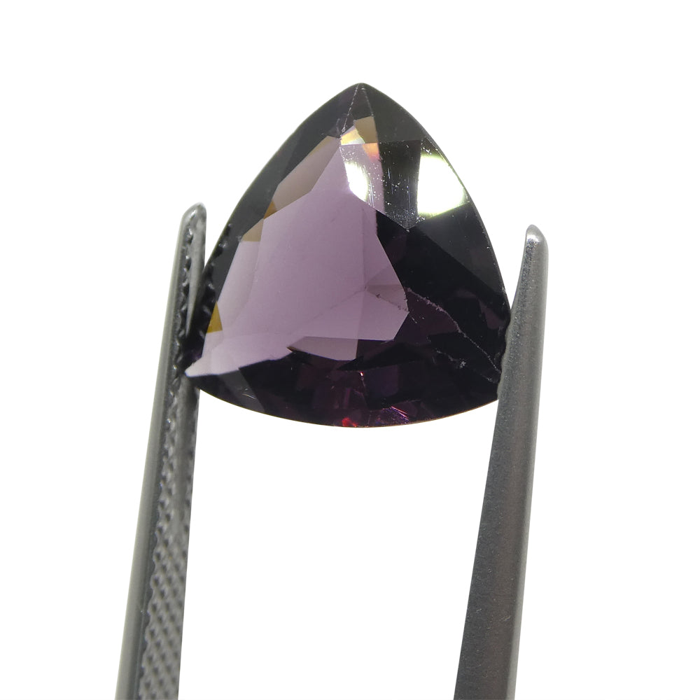 4.65ct Trillion Purple Spinel from Burma, rare gem by SkyJems - premium unheated purple gemstone from Myanmar