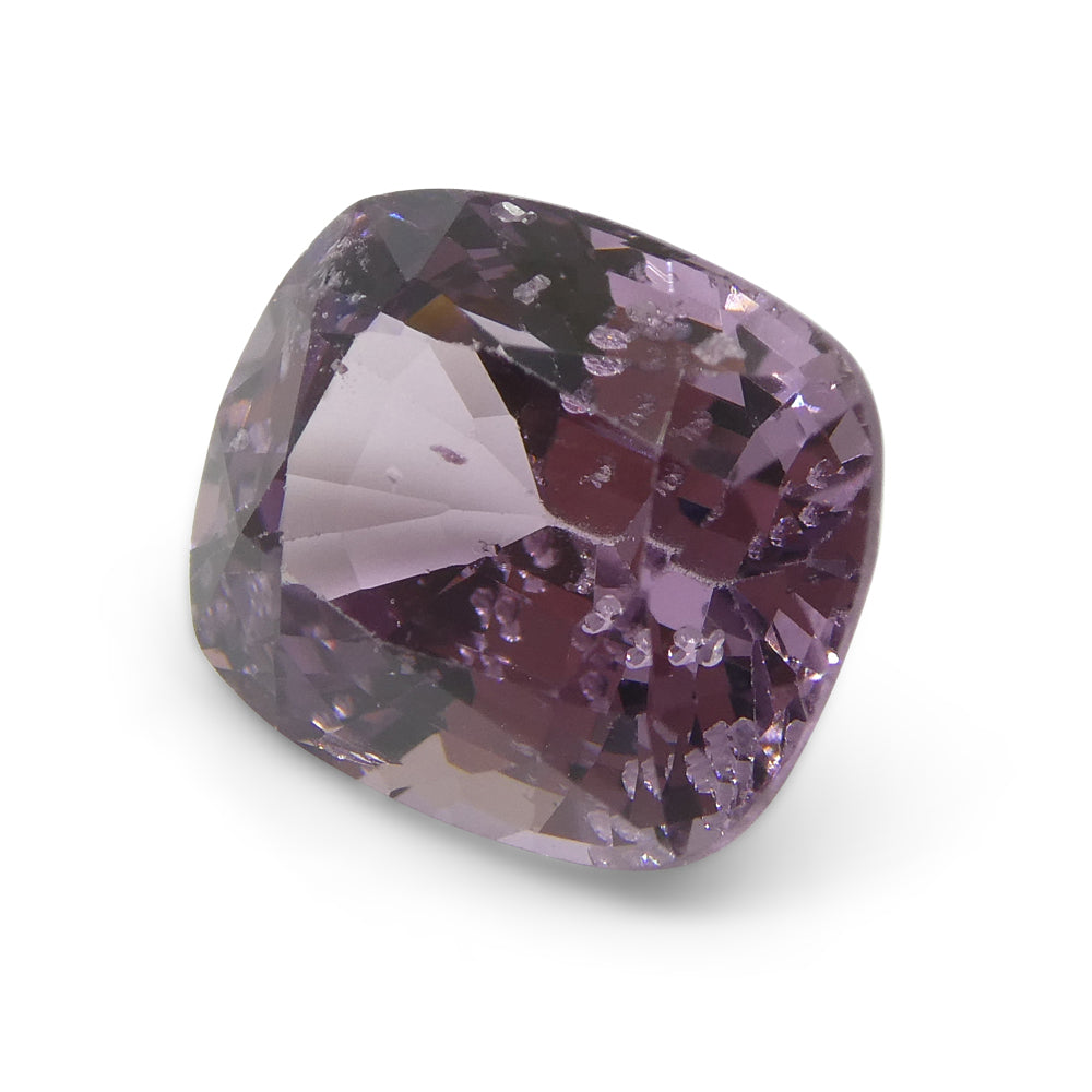 SkyJushJems a5.2ct Pink-Purple BuBurmese Spinel,4.5 cushion Step Cut-, Rareated Gemrmfrom Myanmar Gem
