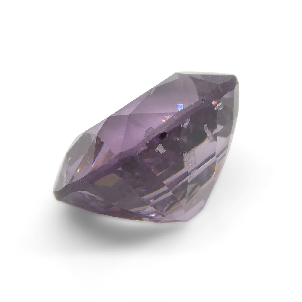 SkyJems 5.2ct Rectangular Cushion Pink Spinel from Burma - Rare Unheated Gemstone with Soft Pink-Purple Hue