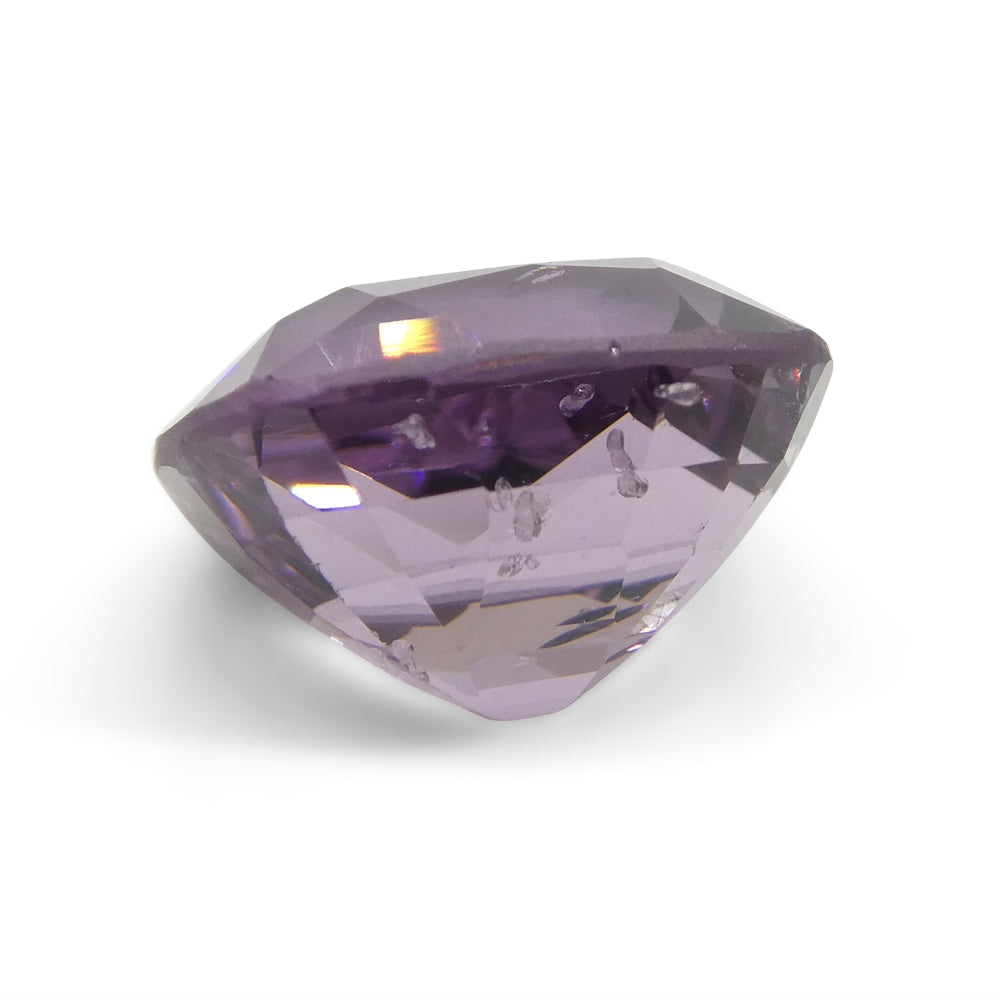 SkyJems 5.2ct Rectangular Cushion Pink Spinel from Burma - Rare Unheated Gemstone with Soft Pink-Purple Hue