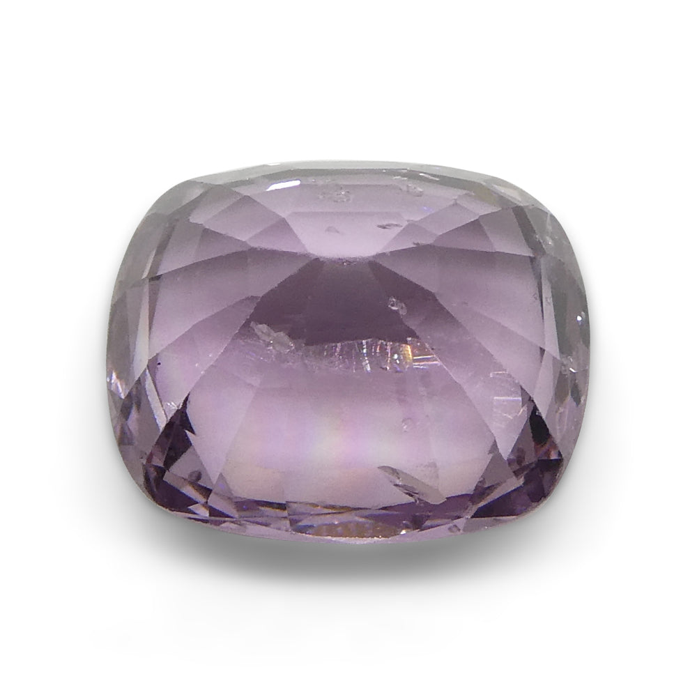 SkyJems 5.2ct Rectangular Cushion Pink Spinel from Burma - Rare Unheated Gemstone with Soft Pink-Purple Hue