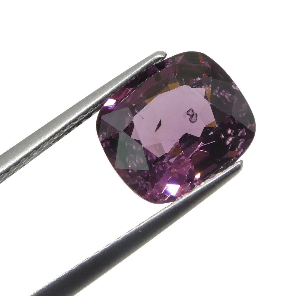 4.02ct Purplish-Pink Burmese Spinel, Rectangular Cushion Cut | Premium Gemstone by SkyJems Canadian Gem Experts