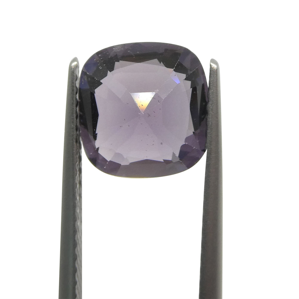 3.4ct Rectangular Cushion Purple Spinel from Burma - Skyjems Wholesale Gemstones