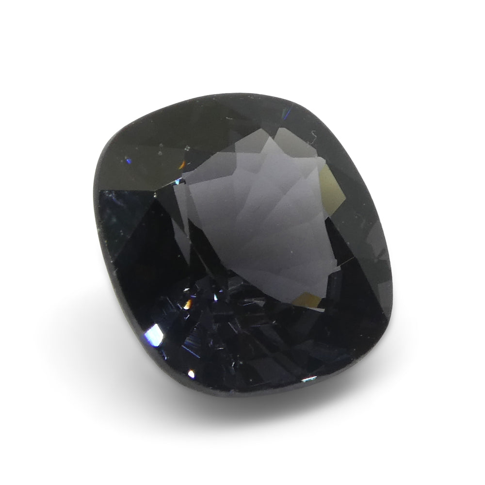 3.47ct Burmese Grey Spinel Rectangular Cushion Gemstone from SkyJems Canadian Gem Specialists