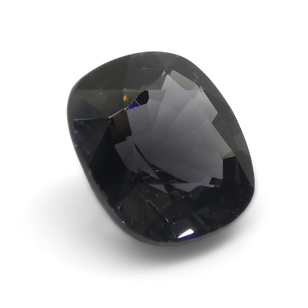 3.47ct Burmese Grey Spinel Rectangular Cushion Gemstone from SkyJems Canadian Gem Specialists