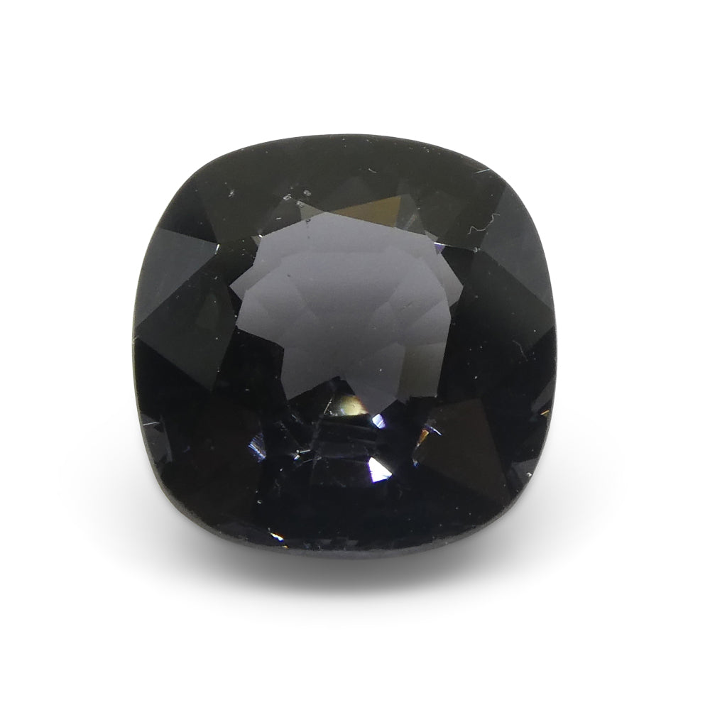 3.47ct Burmese Grey Spinel in Rectangular Cushion Cut, Bluish-Purplish Hue | Premium Gemstone by SkyJems