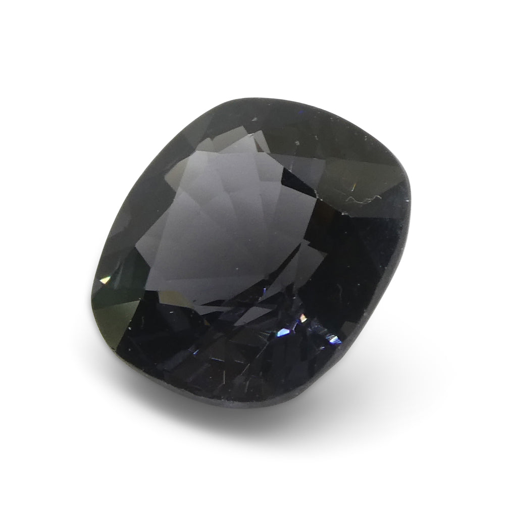 3.47ct Burmese Grey Spinel in Rectangular Cushion Cut, Bluish-Purplish Hue | Premium Gemstone by SkyJems
