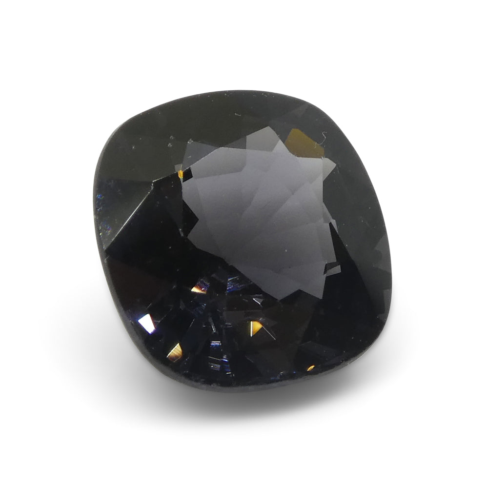 3.47ct Burmese Grey Spinel Rectangular Cushion Gemstone from SkyJems Canadian Gem Specialists