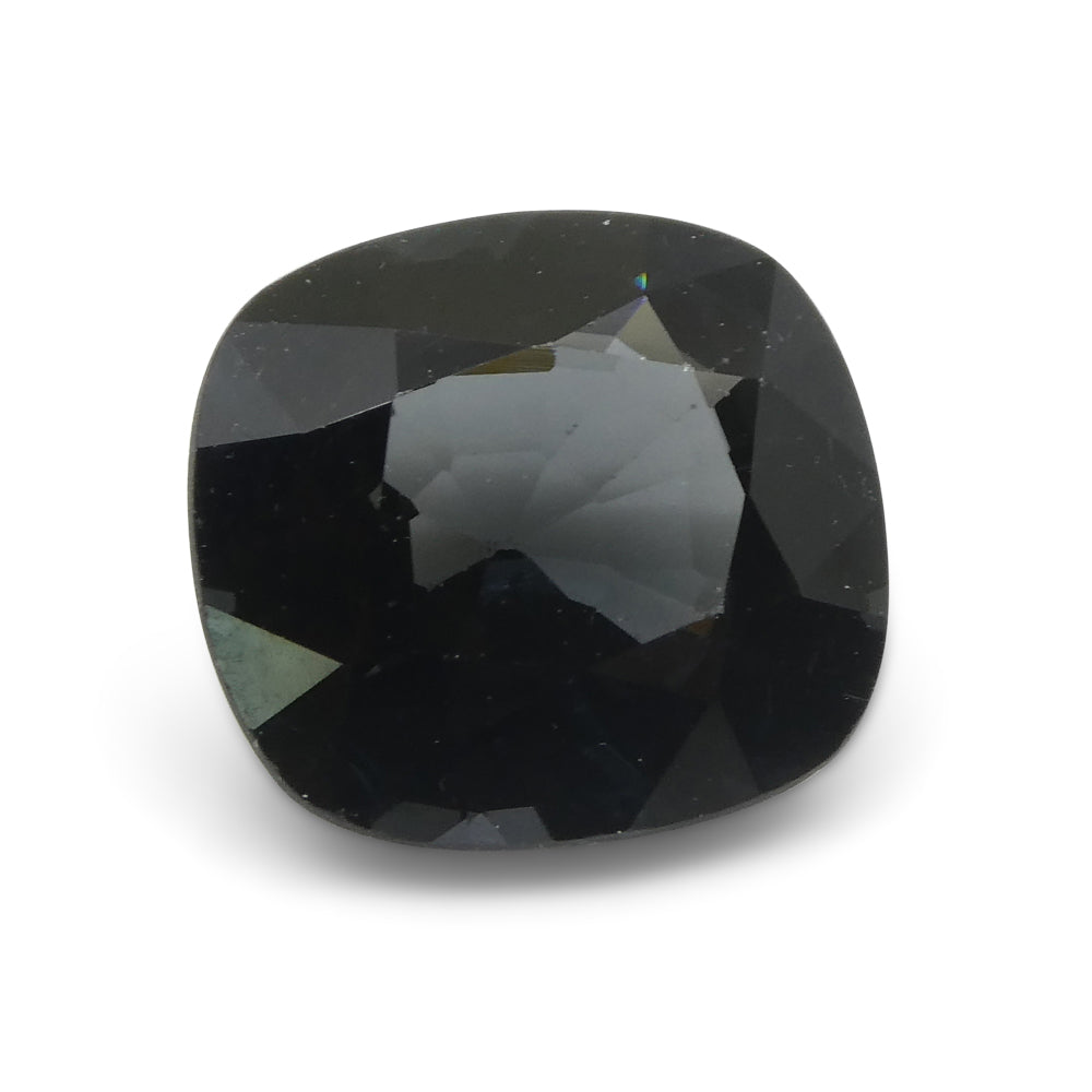 3.31ct Burmese Blue Spinel, Rectangular Cushion Cut | Grayish-Blue Gemstone by SkyJems Canadian Gem Experts