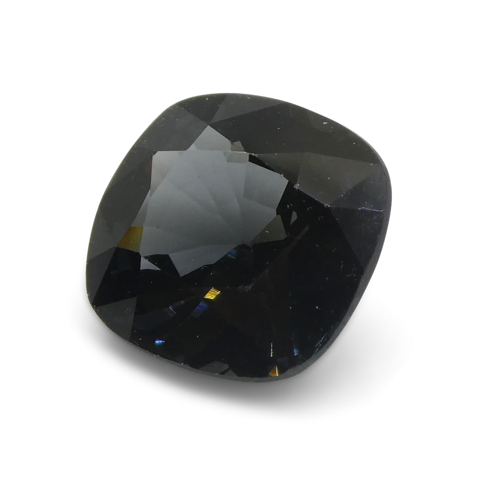 3.31ct Burmese Blue Spinel, Rectangular Cushion Cut - Rare Grayish-Blue Gemstone by SkyJems Canada