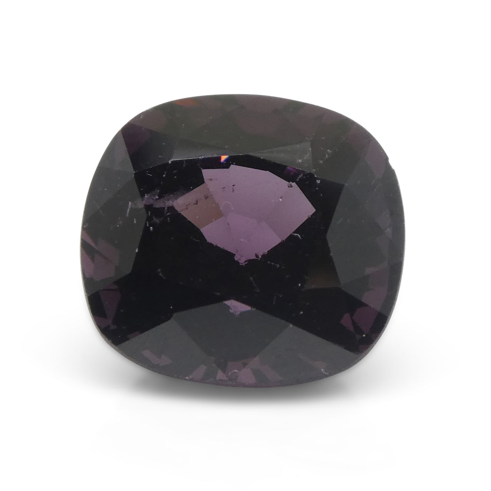 4.99ct Rectangular Cushion Reddish Purple Spinel from Burma - Skyjems Wholesale Gemstones