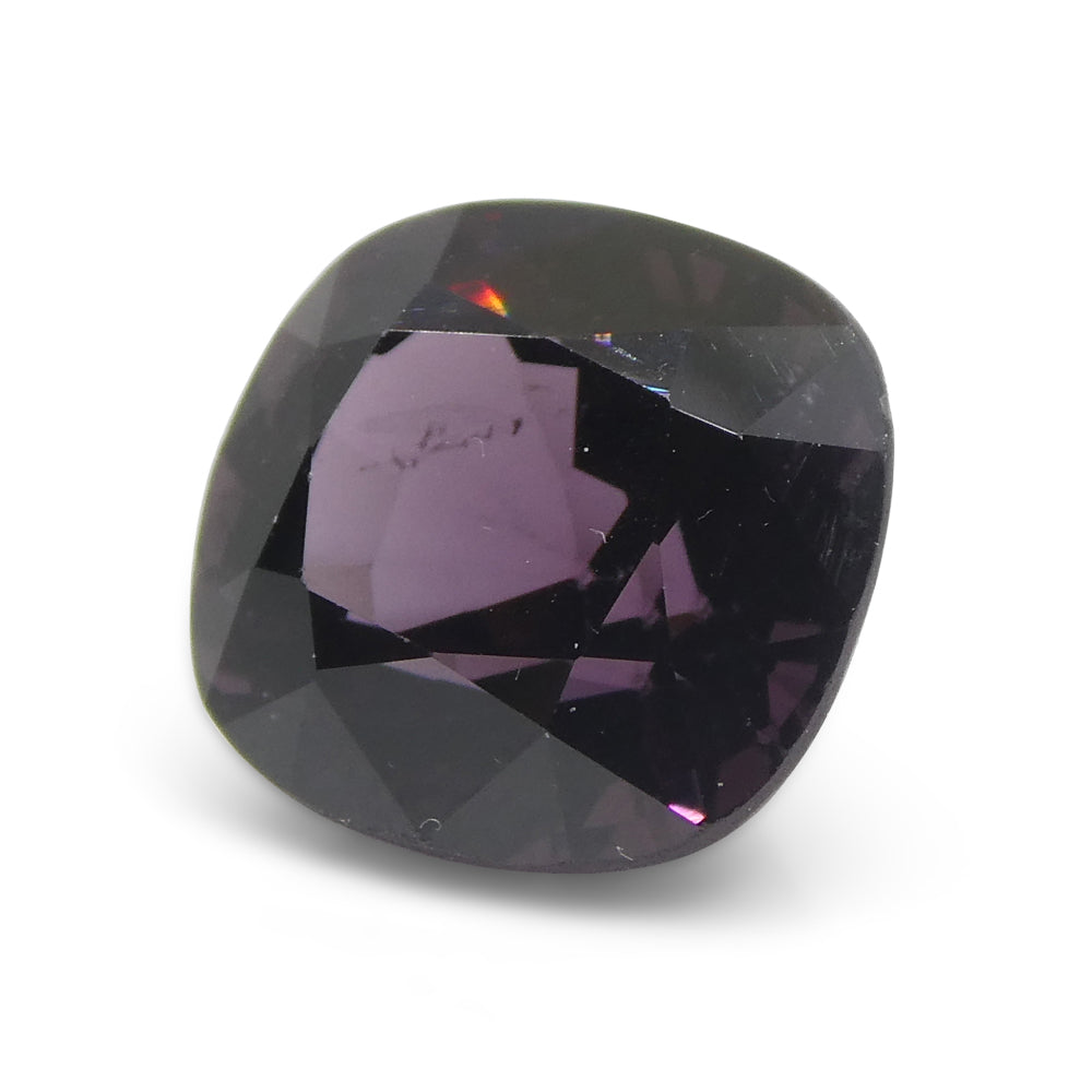 4.99ct Rectangular Cushion Reddish Purple Spinel from Burma - Skyjems Wholesale Gemstones