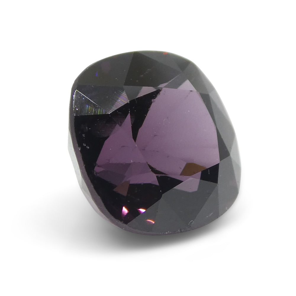 4.99ct Rectangular Cushion Reddish Purple Spinel from Burma - Skyjems Wholesale Gemstones