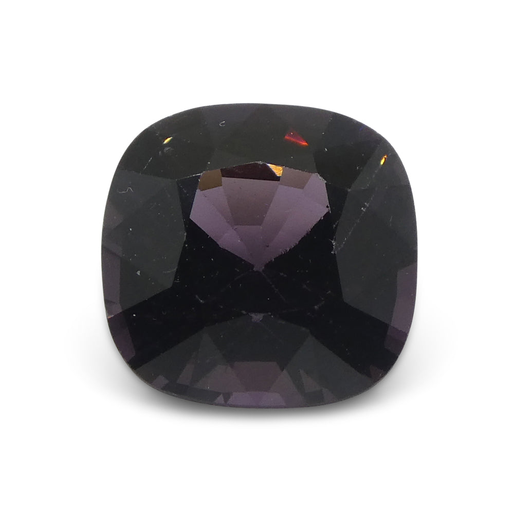 4.37ct Burmese Purple Spinel in Rectangular Cushion Cut, premium unheated gemstone from SkyJems Canadian gem specialists