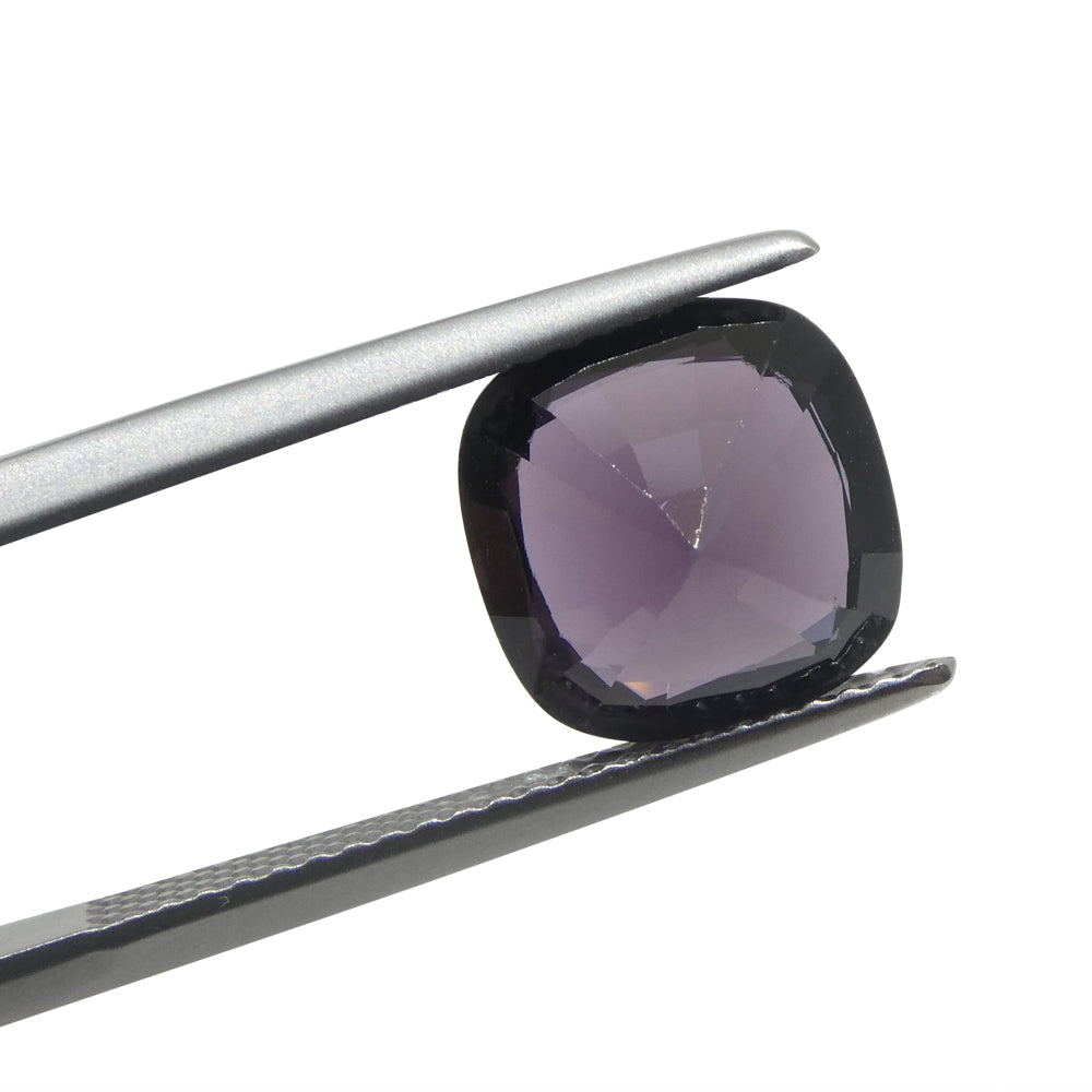 4.37ct Rectangular Cushion Purple Spinel from Burma - Skyjems Wholesale Gemstones
