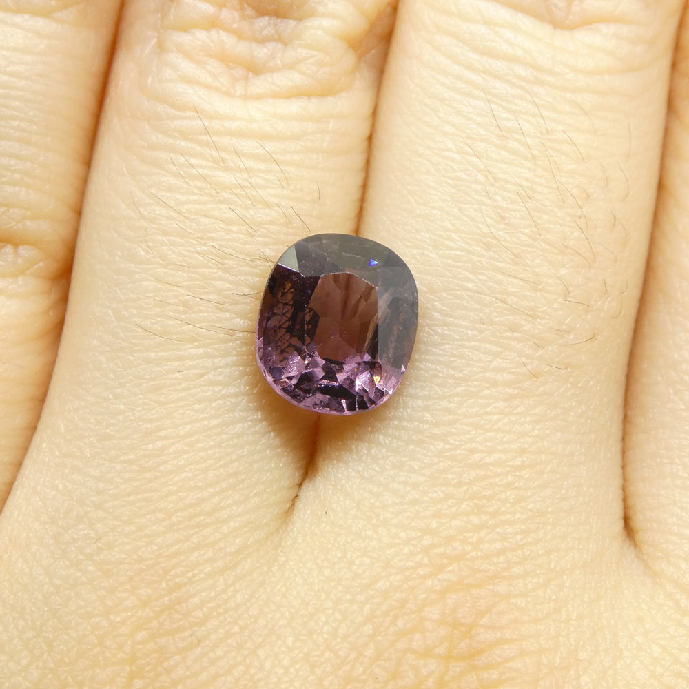 3.23ct Burmese Pink Spinel Rectangular Cushion Cut Gemstone from SkyJems Canadian Fine Gem Specialists