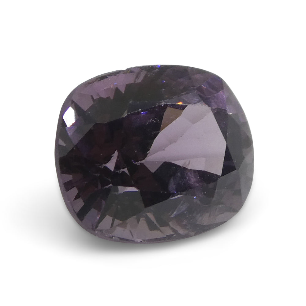 SkyJems 3.24ct Purplish Pink Rectangular Cushion Spinel from Burma, rare unheated gemstone with exceptional color and clarity