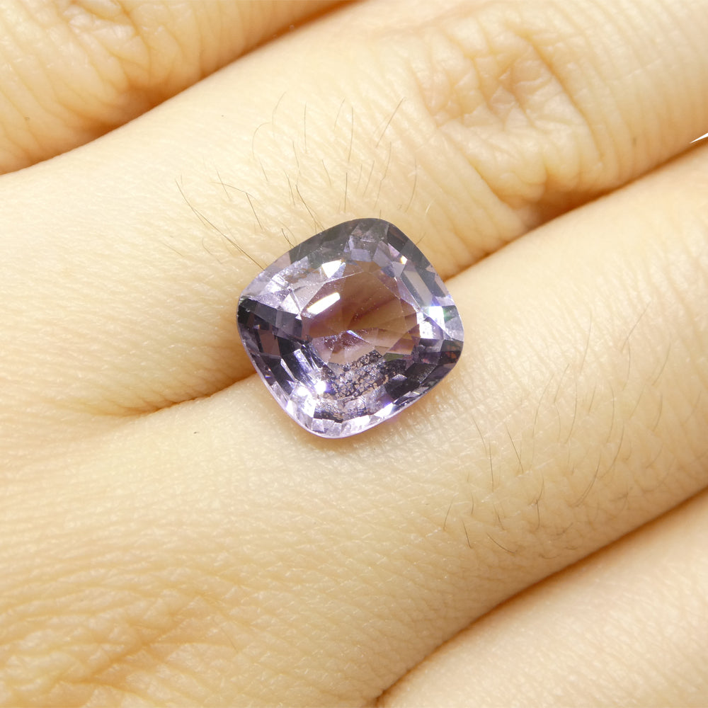 4.06ct Rectangular Cushion Purple Spinel from Burma - Skyjems Wholesale Gemstones