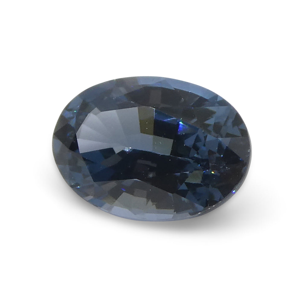 SkyJems 1.42ct Oval Blue Spinel from Burma - Rare Burmese gemstone with vibrant blue color and exceptional clarity