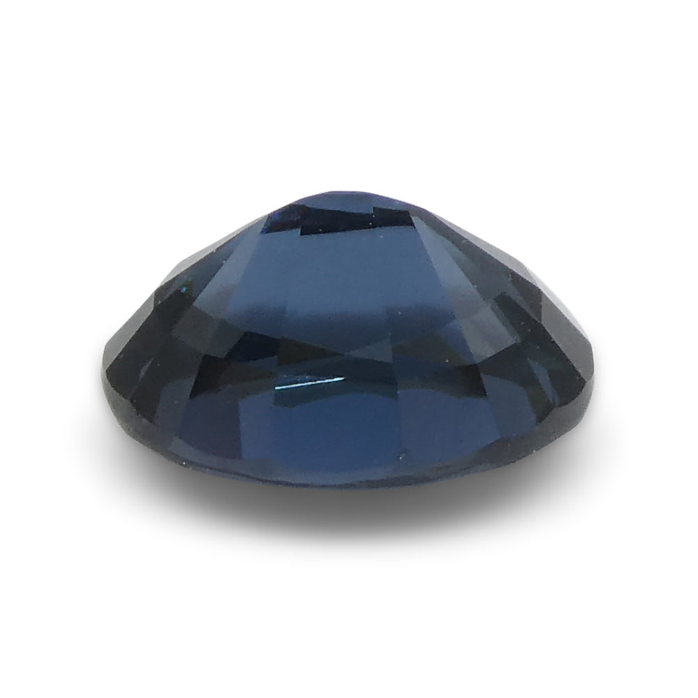 1.25ct Oval Blue Spinel from Burma, Very Slightly Greenish Blue, unheated natural gemstone by SkyJems Canadian gem experts