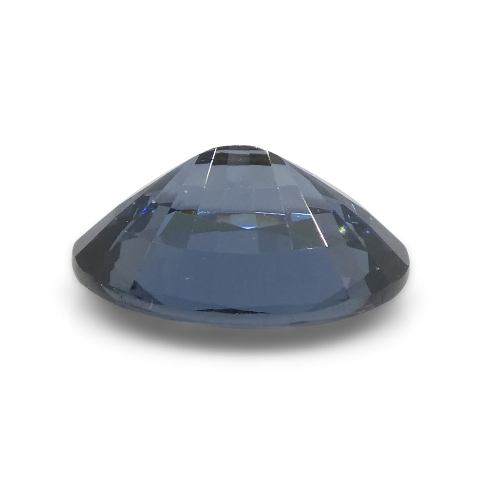 1.8ct Oval Blue Spinel from Burma, premium unheated gemstone by SkyJems, rare Myanmar blue gem in elegant step cut