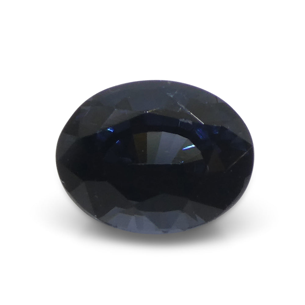 1.74ct Burmese Blue Spinel Oval Gemstone from SkyJems, premium medium-dark blue step-cut single stone
