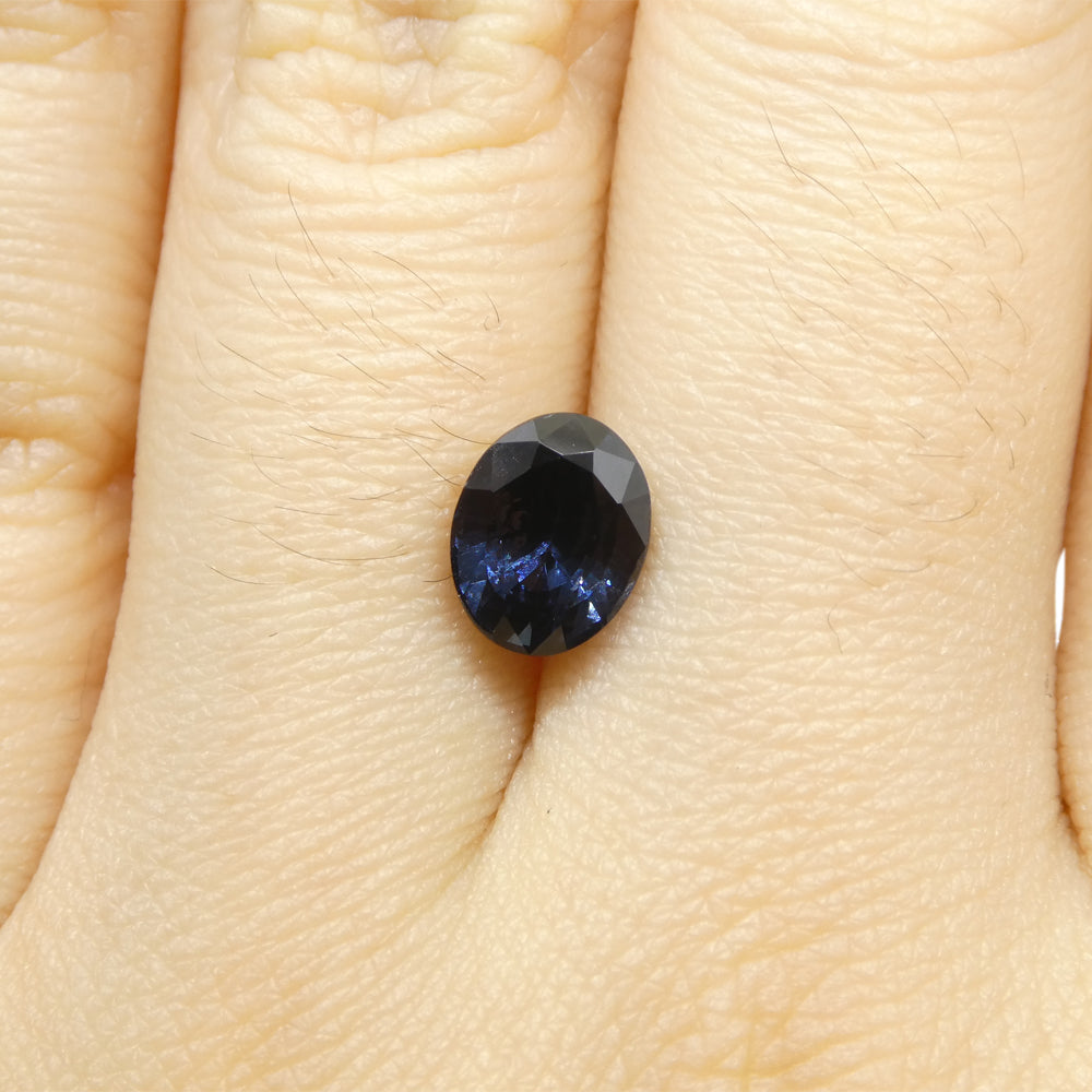 1.74ct Oval Blue Spinel from Burma, rare unheated gem from Myanmar, premium quality SkyJems fine gemstone collection