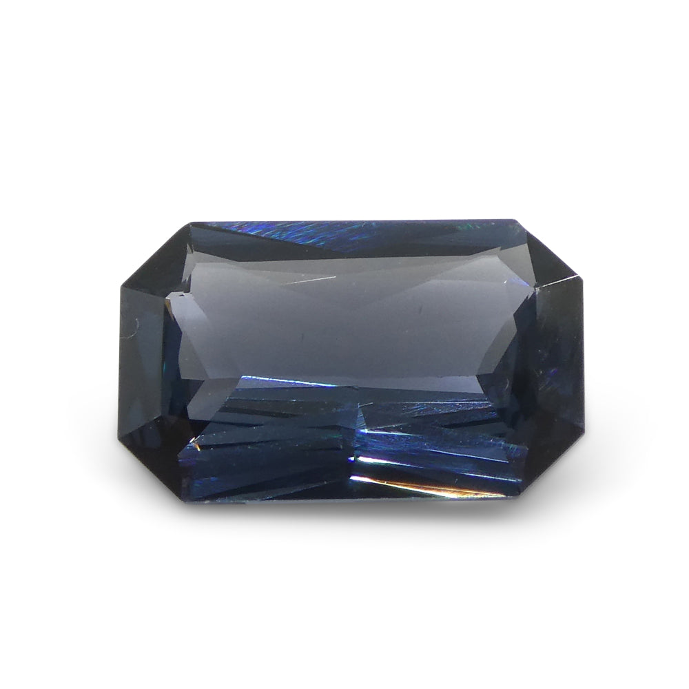 2.29ct Rectangular Scissor Cut Blue Spinel from Burma - Skyjems Wholesale Gemstones