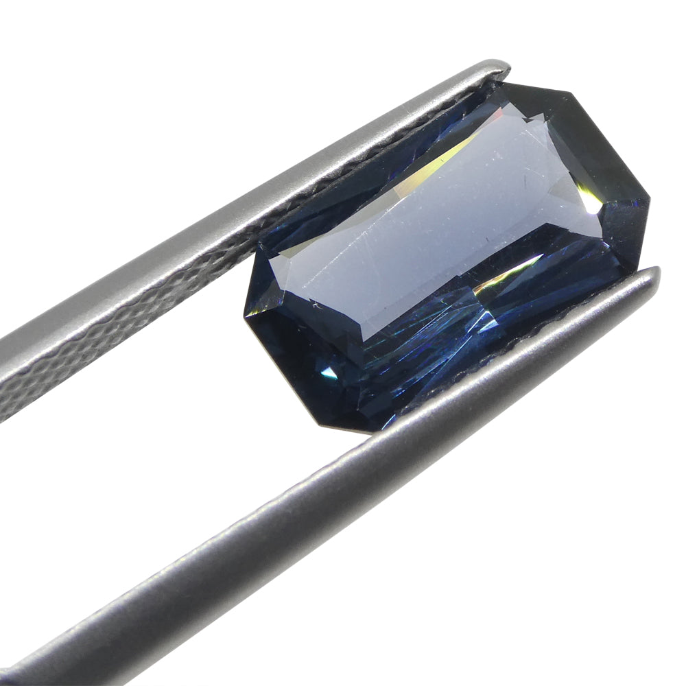 2.29ct Rectangular Scissor Cut Blue Spinel from Burma - Skyjems Wholesale Gemstones