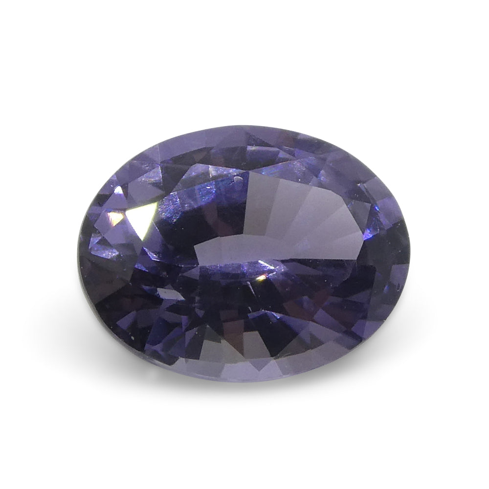 1.43ct Violet Spinel from Burma - Rare Oval Gemstone by SkyJems, Unheated Premium Purple Collector's Stone