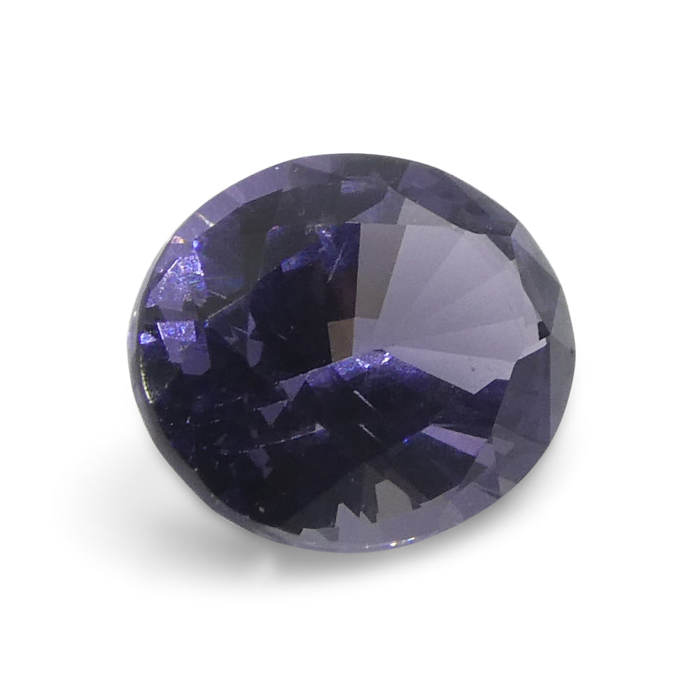 1.43ct Burmese Violet Spinel, Oval Step Cut | Premium Unheated Gemstone from SkyJems Canadian Collection