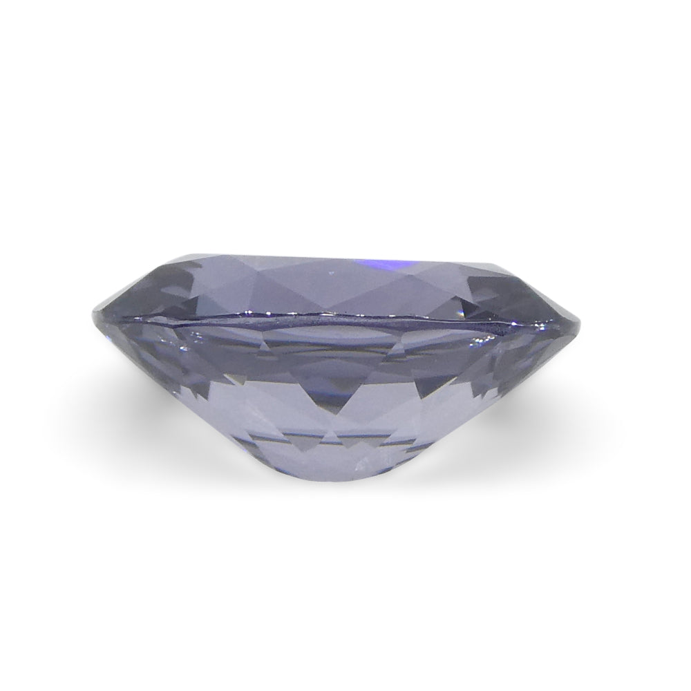 2.5 carat Burmese violet spinel, oval cut, unheated gemstone from SkyJems' premium colored stone collection