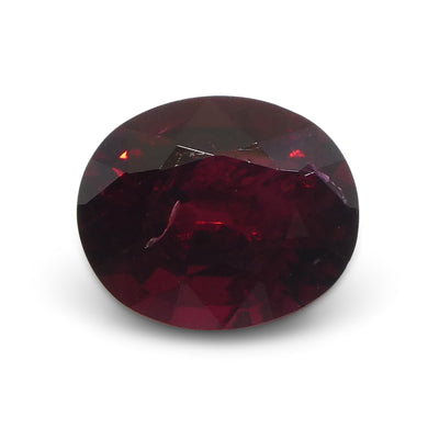 Spinel 1.25 cts 7.06 x 5.92 x 4.20 Oval Red  $1000
