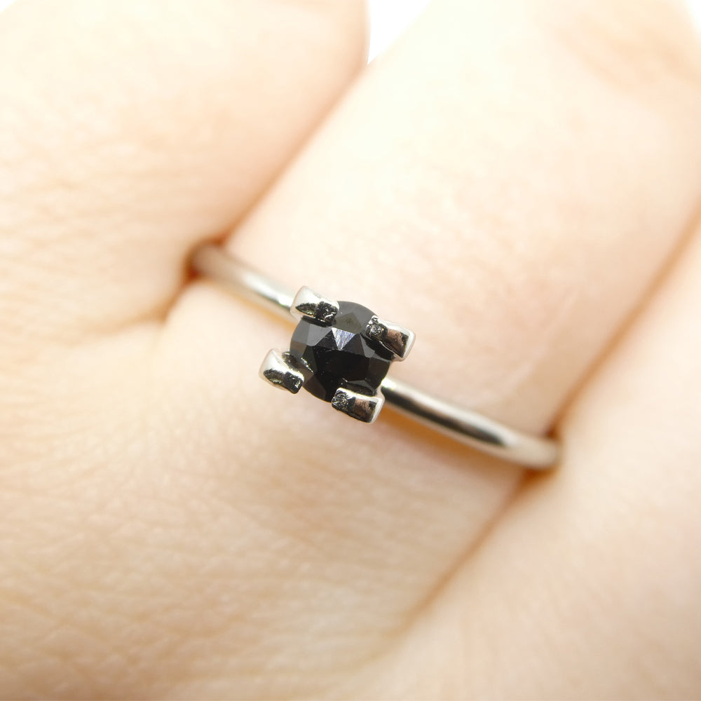 2.56ct 10 Stones Rose Cut Round Black Spinel from Sri Lanka - Skyjems Wholesale Gemstones