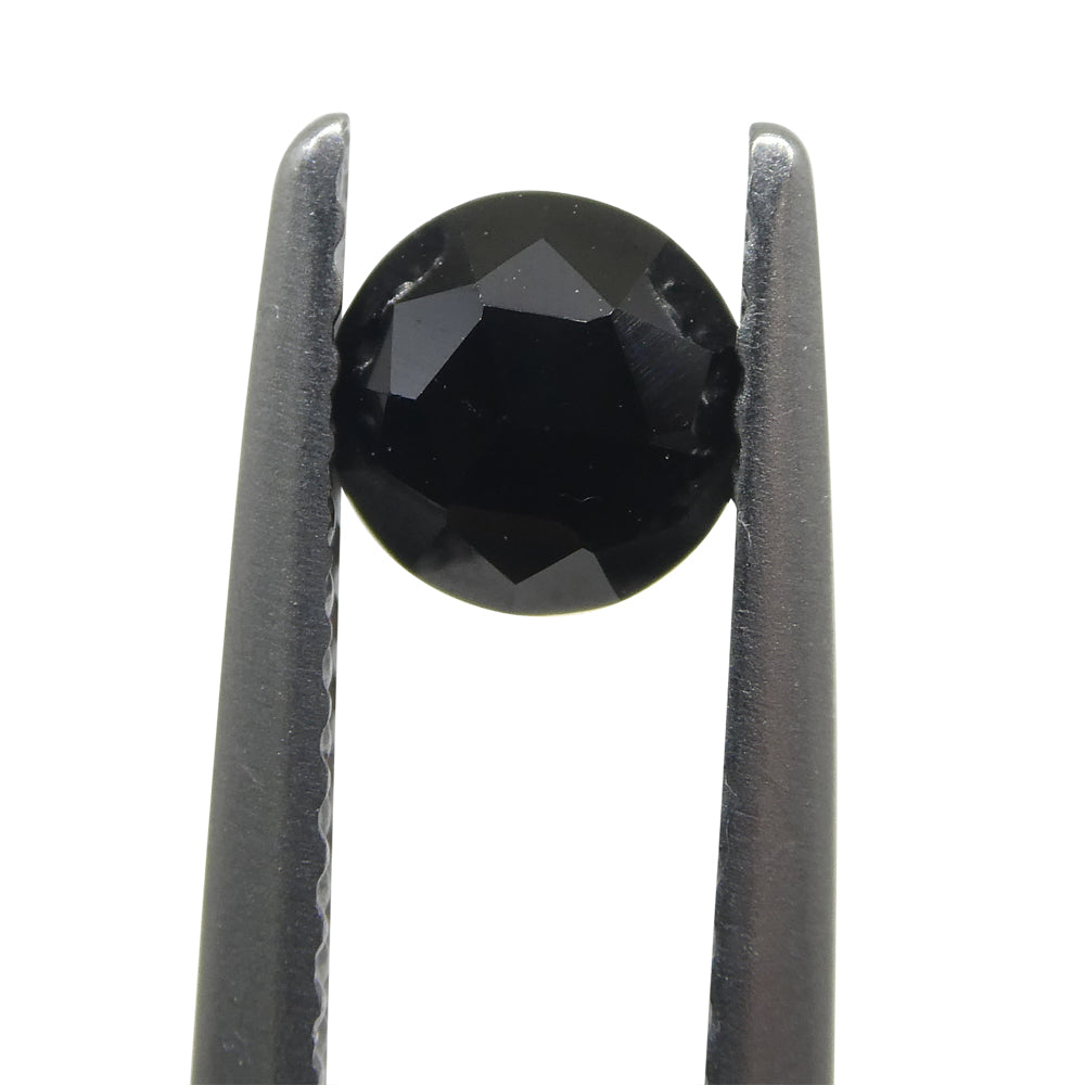 2.46ct 5 Stones Rose Cut Round Black Spinel from Sri Lanka - Skyjems Wholesale Gemstones