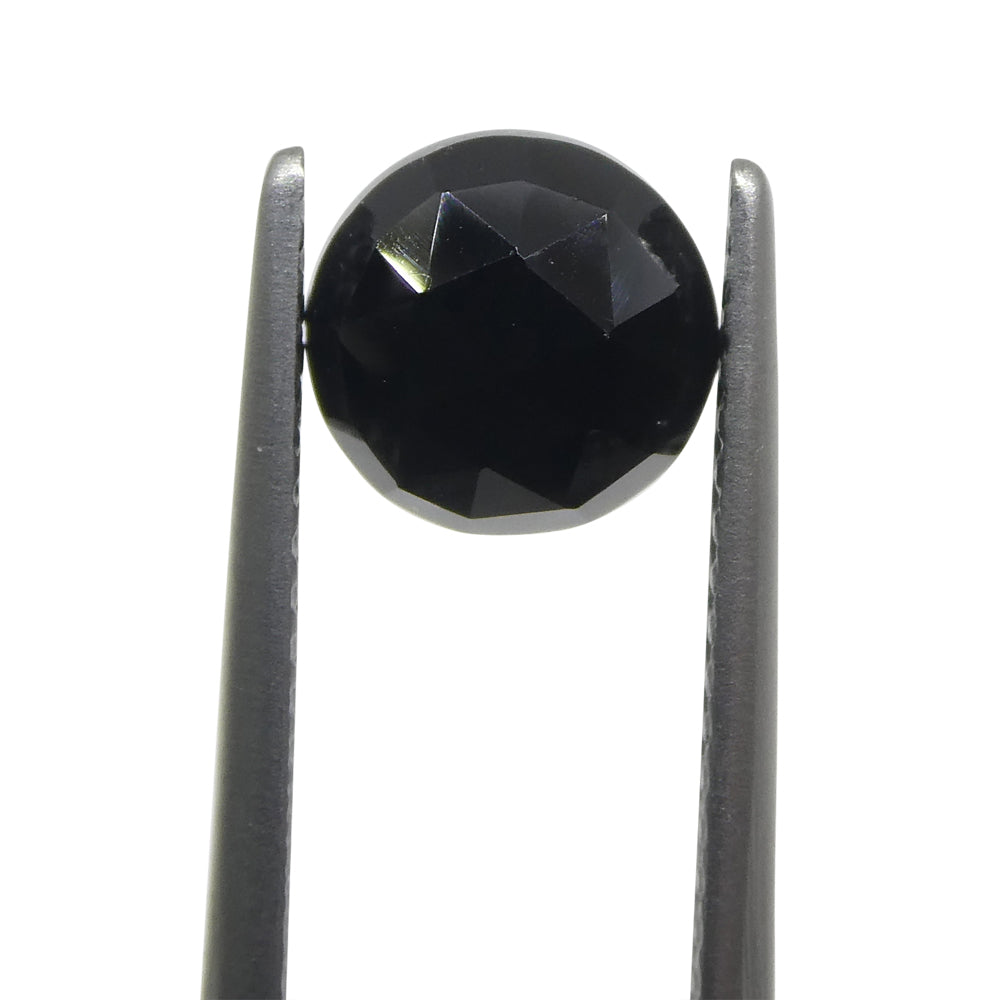 3.11ct Pair Rose Cut Round Black Spinel from Sri Lanka - Skyjems Wholesale Gemstones