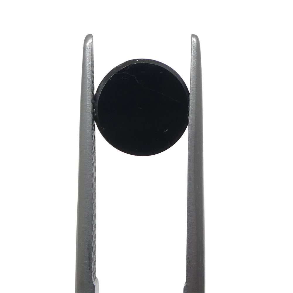 2.55ct Black Round Spinel from Sri Lanka, rare gem stone by SkyJems Canadian jewelers, natural unheated loose gemstone