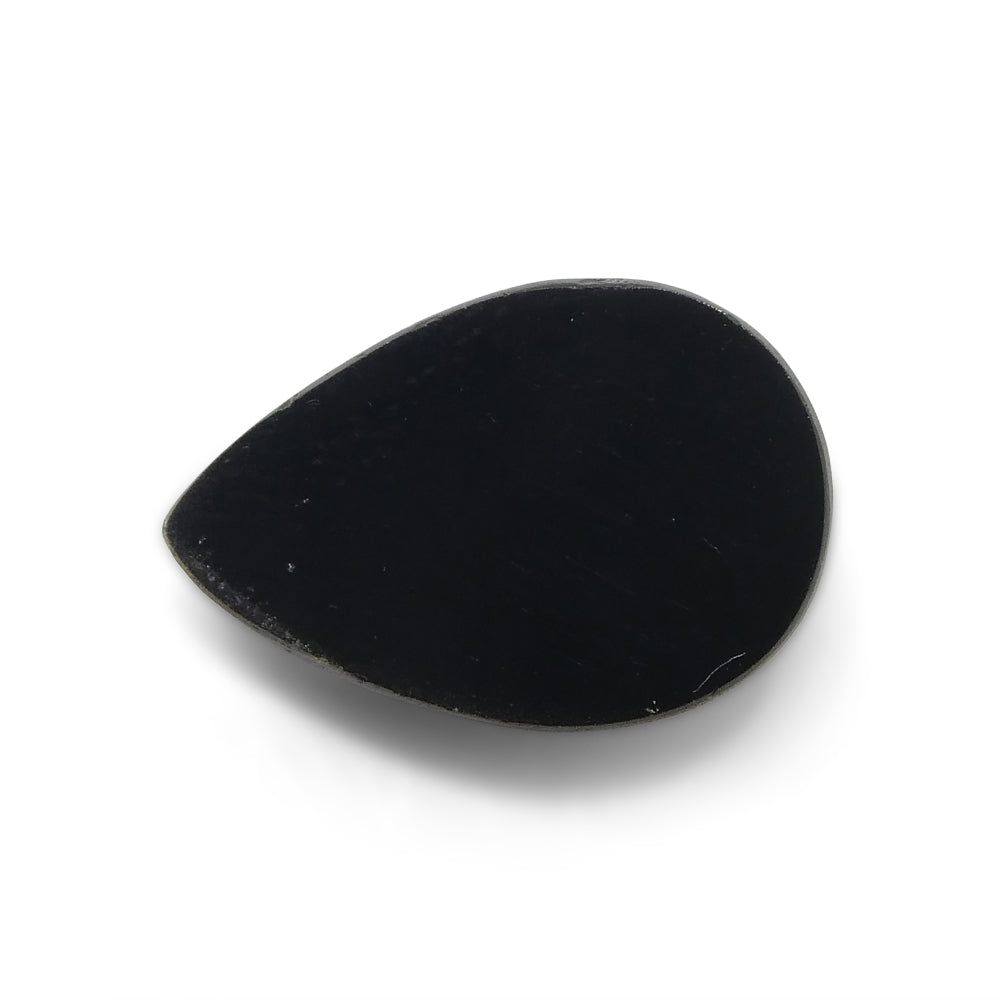 3.29ct Rose Cut Pear Shape Black Spinel from Sri Lanka - Skyjems Wholesale Gemstones