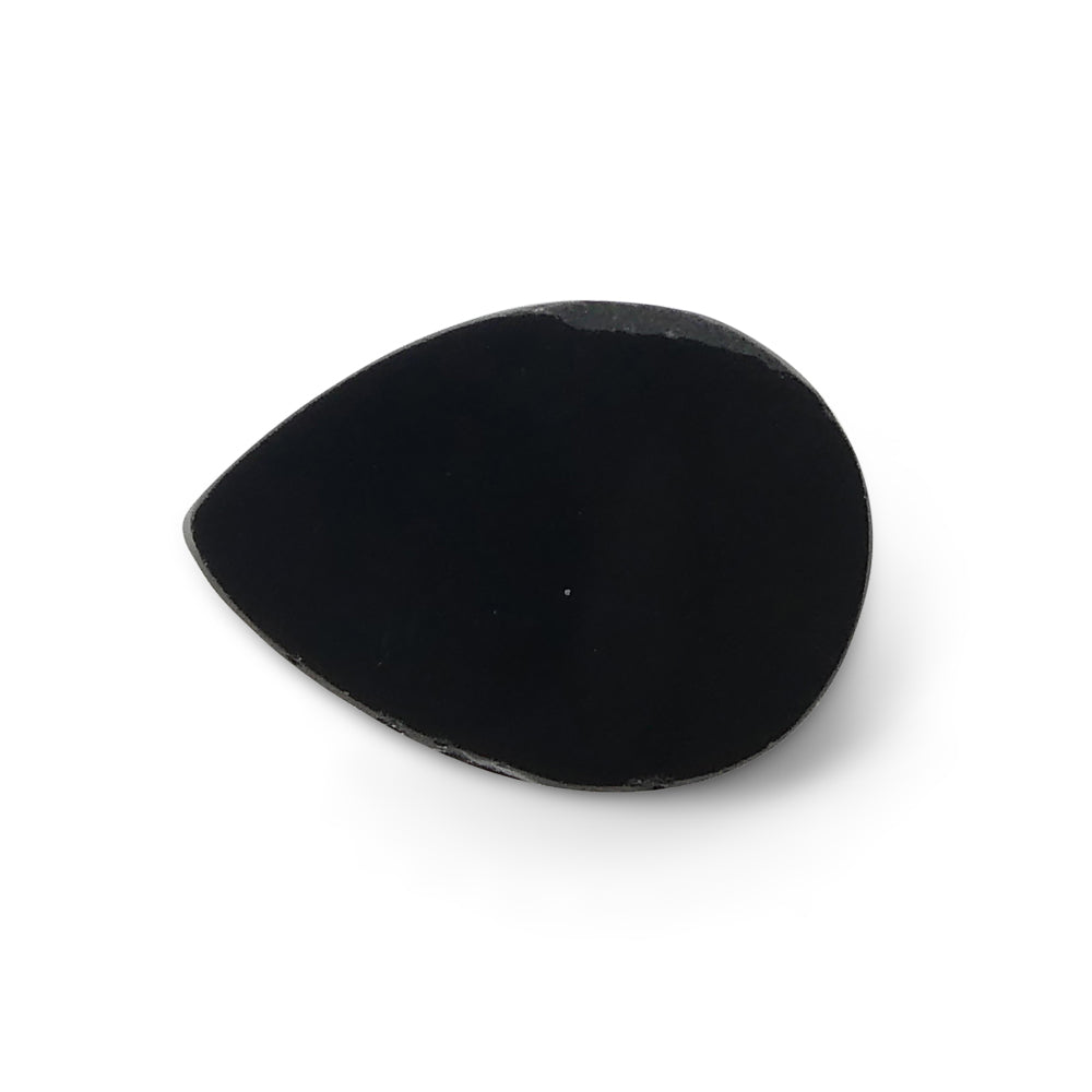 5.65ct Rose Cut Pear Shape Black Spinel from Sri Lanka - Skyjems Wholesale Gemstones