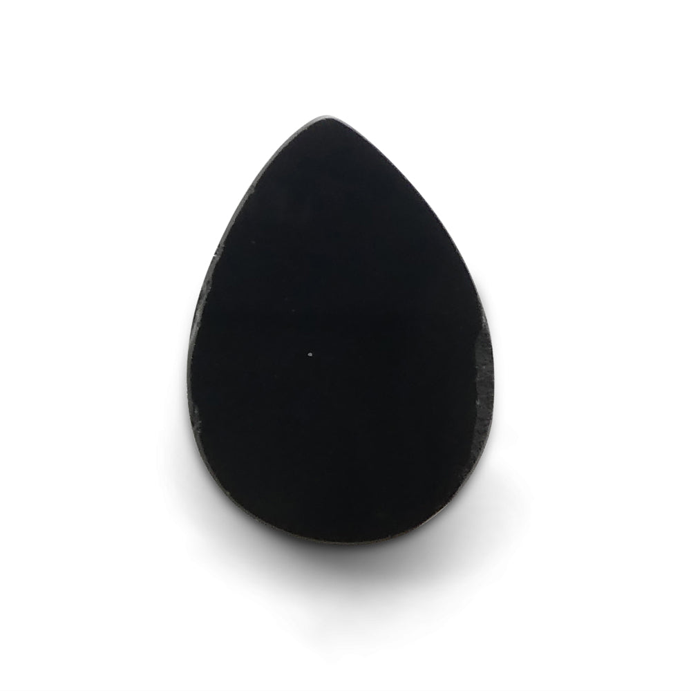 5.65ct Rose Cut Pear Shape Black Spinel from Sri Lanka - Skyjems Wholesale Gemstones