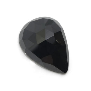10.08ct Rose Cut Pear Shape Black Spinel from Sri Lanka - Skyjems Wholesale Gemstones