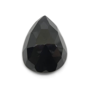 12.44ct Rose Cut Pear Shape Black Spinel from Sri Lanka - Skyjems Wholesale Gemstones