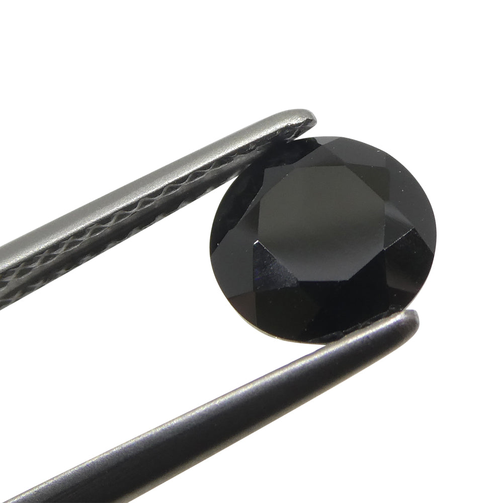 2.81ct Pair Brilliant Cut Round Black Spinel from Sri Lanka - Skyjems Wholesale Gemstones