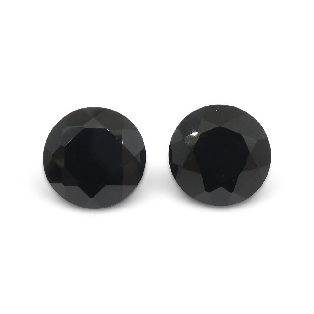Spinel 4.91 cts 8.00 x 8.00 Round Black  $65