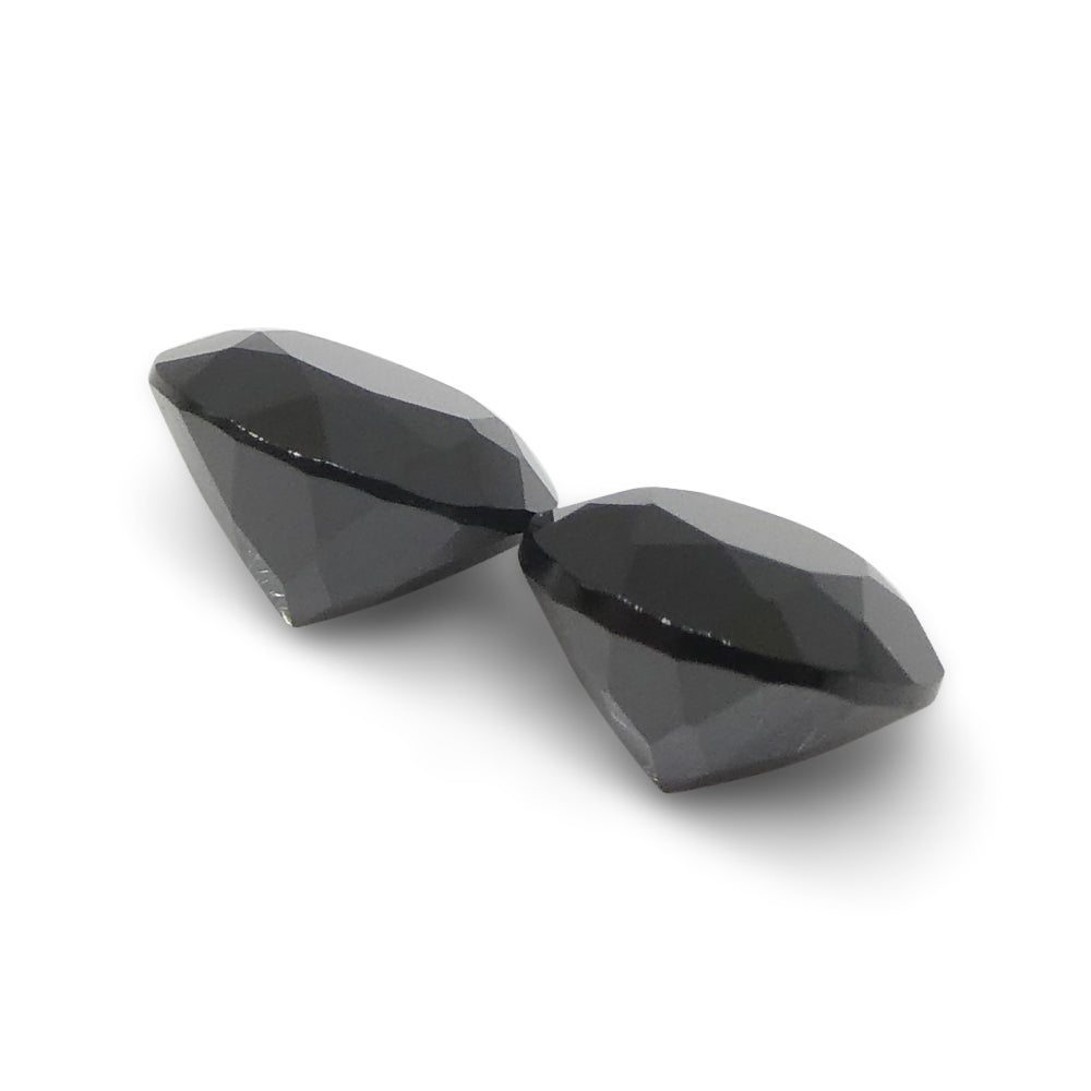 4.91ct Pair Brilliant Cut Round Black Spinel from Sri Lanka - Skyjems Wholesale Gemstones