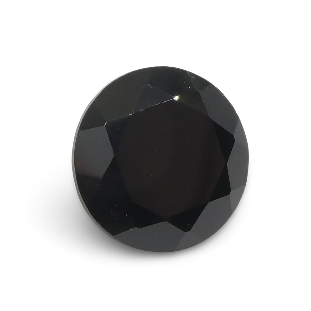 4.44ct Brilliant Cut Round Black Spinel from Sri Lanka - Skyjems Wholesale Gemstones