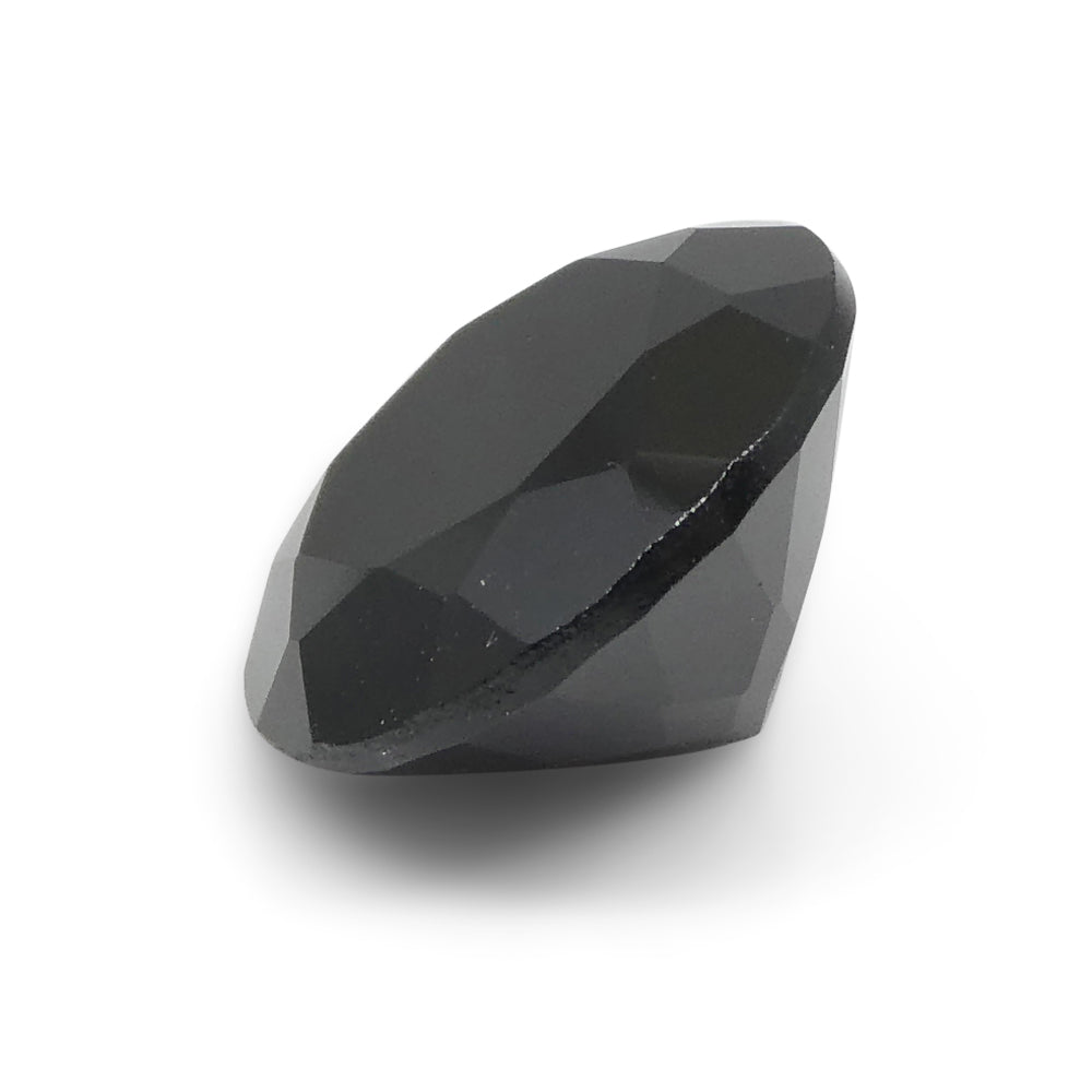 4.44ct Brilliant Cut Round Black Spinel from Sri Lanka - Skyjems Wholesale Gemstones