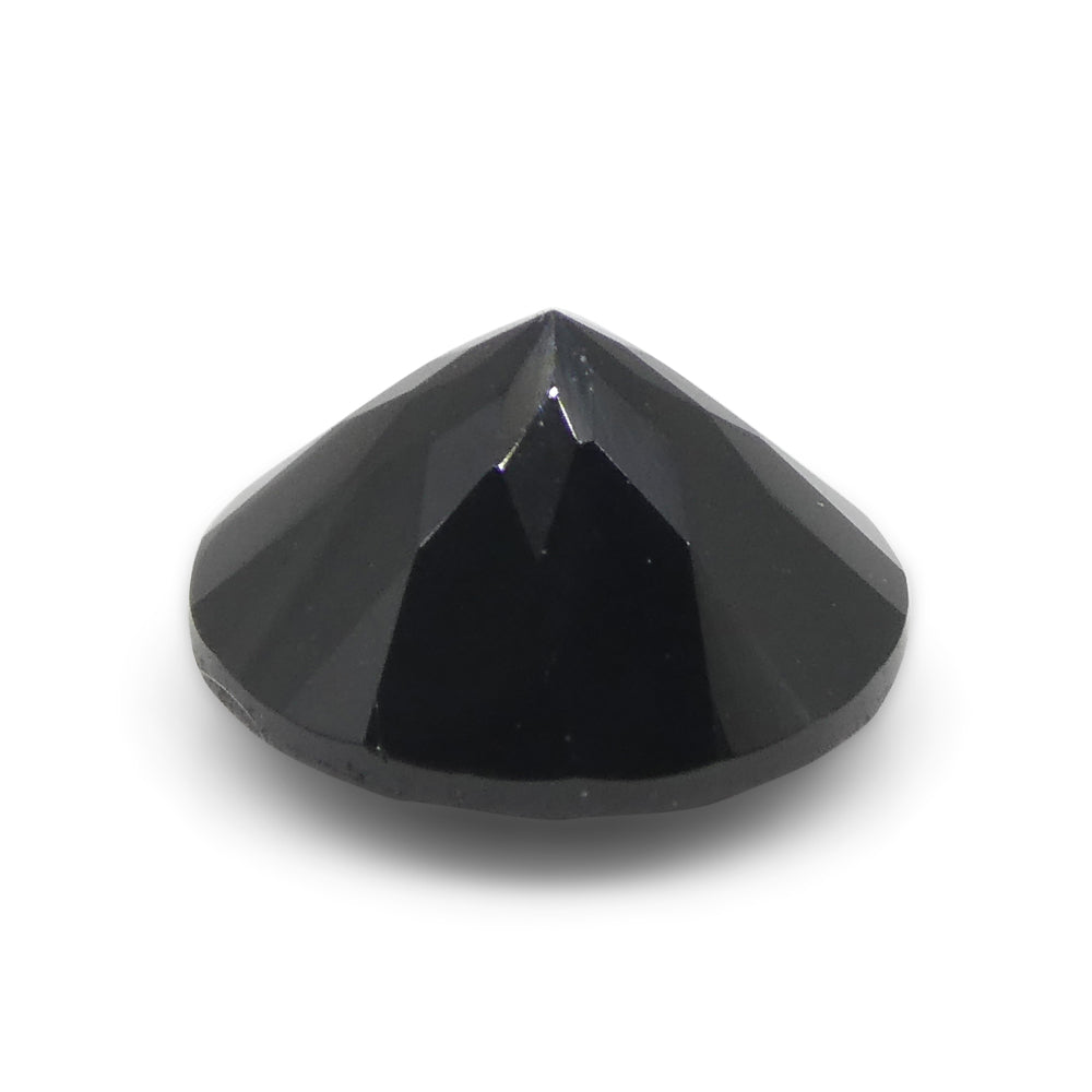 4.44ct Brilliant Cut Round Black Spinel from Sri Lanka - Skyjems Wholesale Gemstones