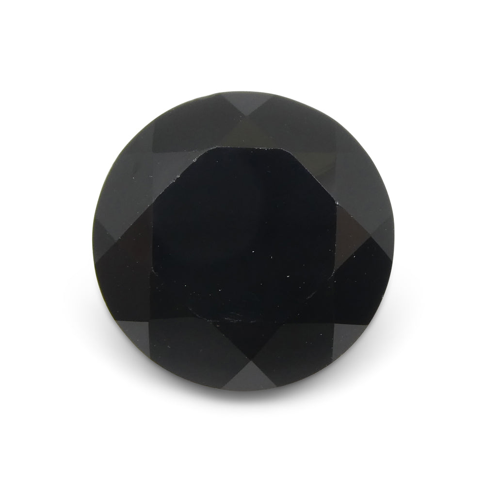 7.79ct Brilliant Cut Round Black Spinel from Sri Lanka - Skyjems Wholesale Gemstones