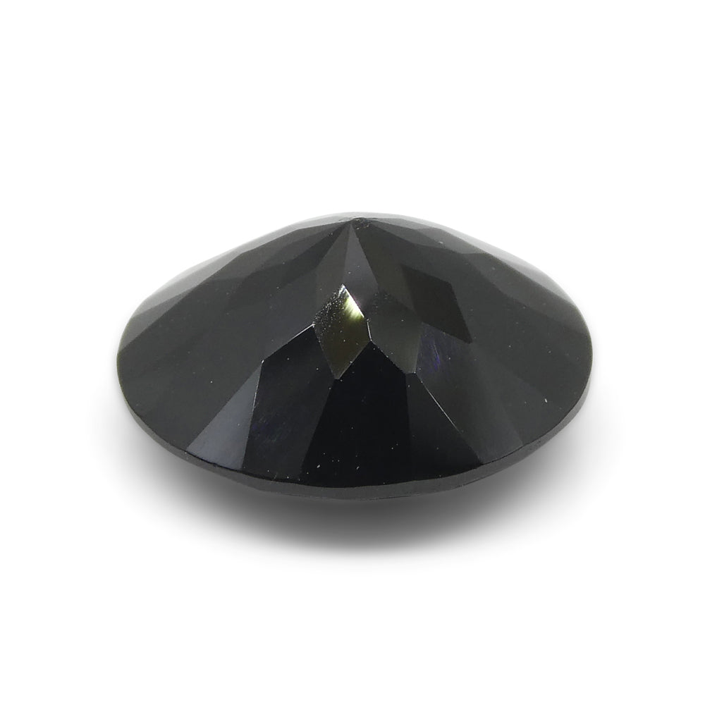 7.79ct Brilliant Cut Round Black Spinel from Sri Lanka - Skyjems Wholesale Gemstones